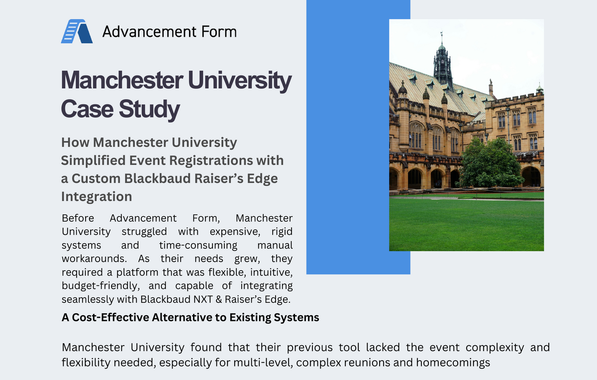 Manchester University case study preview