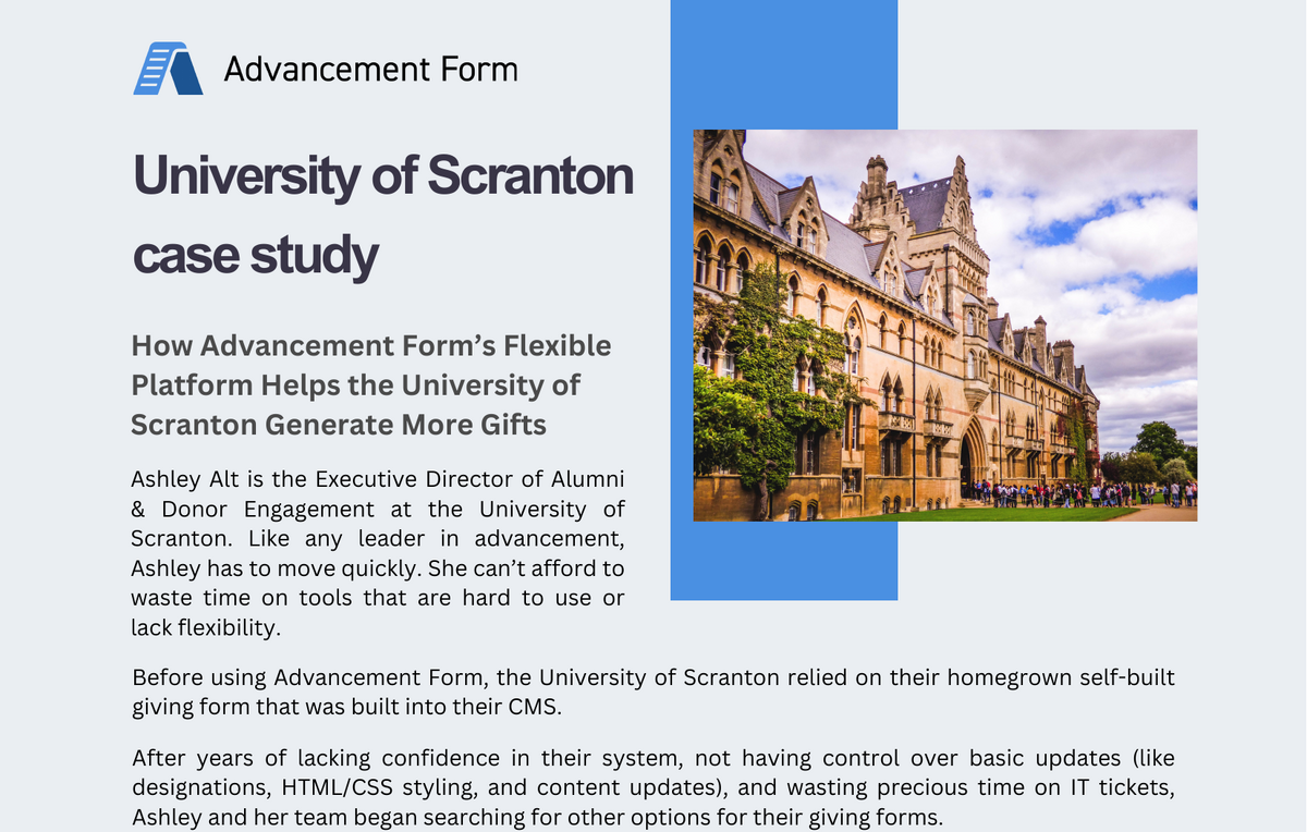 University of Scranton case study preview